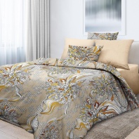 постельное белье 2-спальное из поплина с одеялом "миллер"  в art-teks.shop