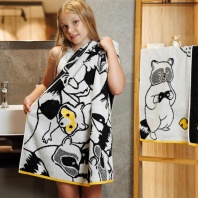 полотенце банное махровое "raccoons"