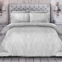 постельное белье евро элиз white, коллекция "лен"   в art-teks.shop