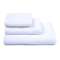 полотенце лицевое махровое "отель" белое 50х100