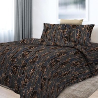 постельное белье 2-спальное из поплина с одеялом премиато  в art-teks.shop