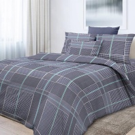 постельное белье 1,5-спальное из бязи с одеялом "хилтон" 6814-2  в art-teks.shop