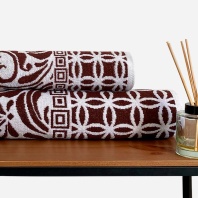 полотенце лицевое махровое "эйфория", 50х90, цв. пряный шоколад